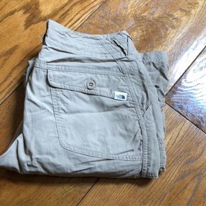 North Face beige hiking pants size 2